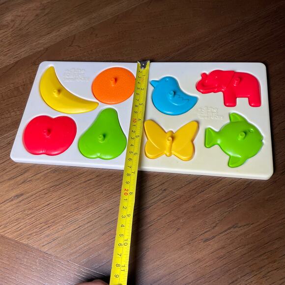 The First Years 4 Piece Puzzle Vintage 1977 Fruit Animal Plastic Hong Kong Toy - Picture 6 of 11